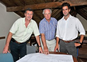 De izquierda a derecha: Alejandro Croce, Ricardo Cavanagh y Matías Buzzi
